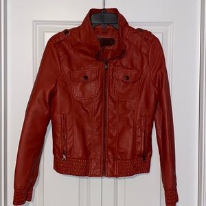 Ci Sono Faux Leather Jacket